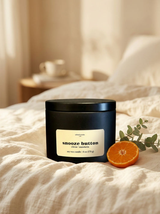 snooze button 6 oz candle